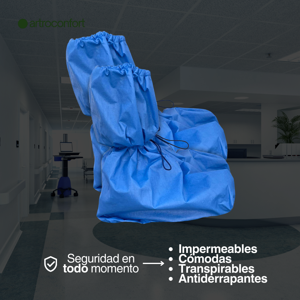 PAR DE BOTAS IMPERMEABLES PARA USO MÉDICO