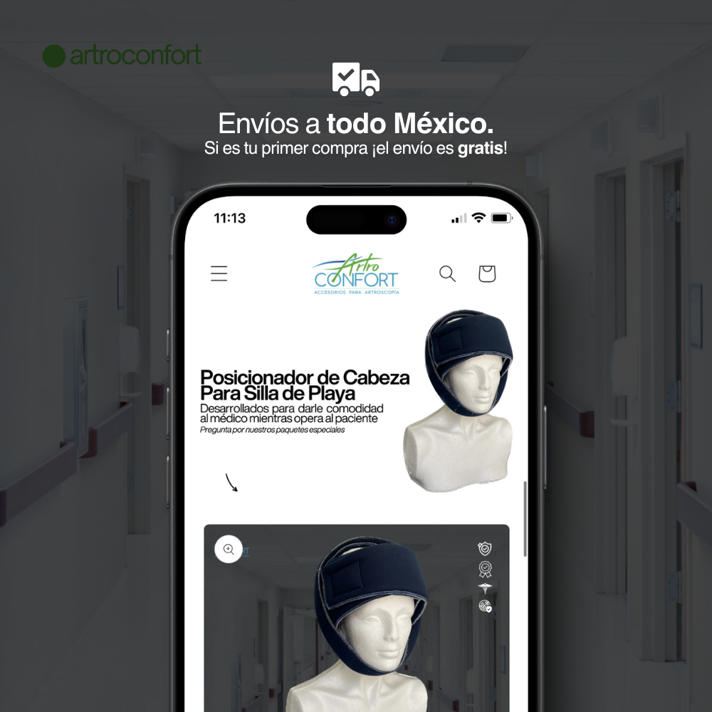 POSICIONADOR DE CABEZA PARA CIRUGÍA DE HOMBRO - SILLA DE PLAYA