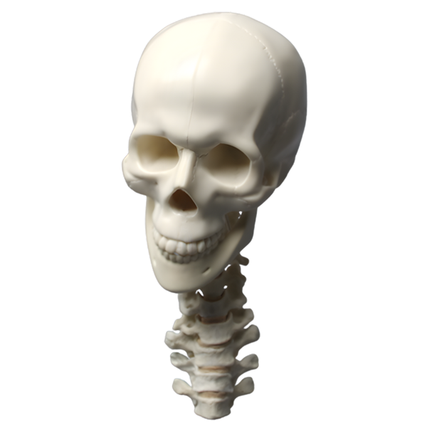 Modelo de cráneo completo con vértebras Sawbones