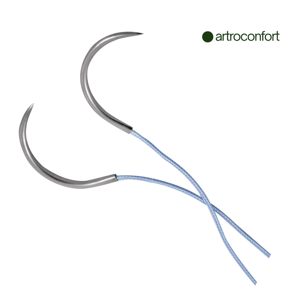 SUTURA ARTHREX FIBERWIRE SUTURA AZUL CON 1/2 CIRCULO