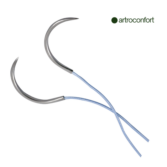 SUTURA ARTHREX FIBERWIRE SUTURA AZUL CON 1/2 CIRCULO