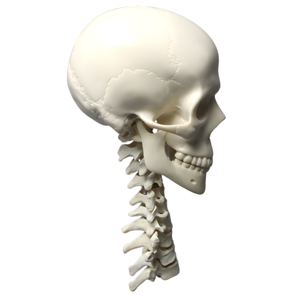 CRÁNEO COMPLETO CON VÉRTEBRAS SAWBONES