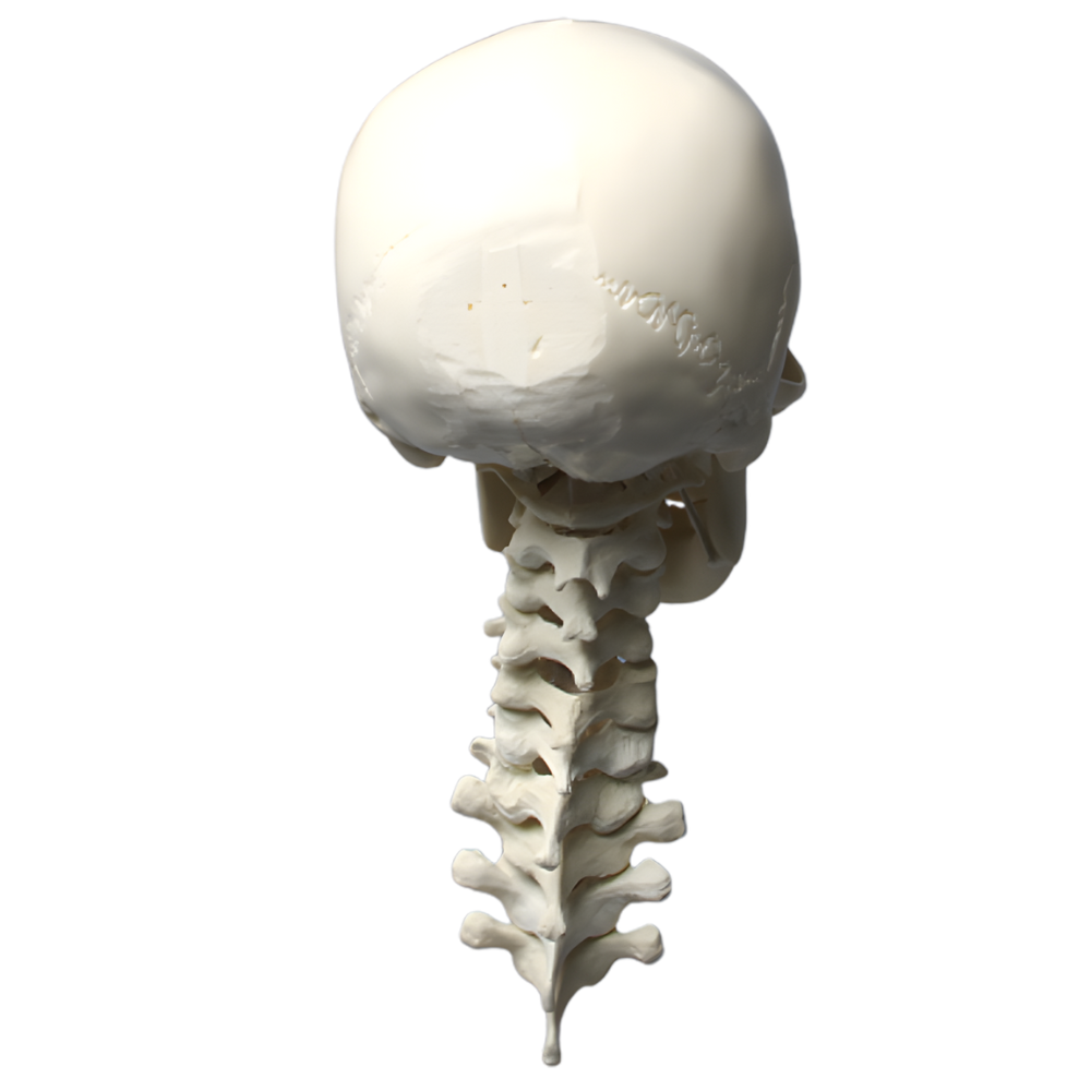 CRÁNEO COMPLETO CON VÉRTEBRAS SAWBONES